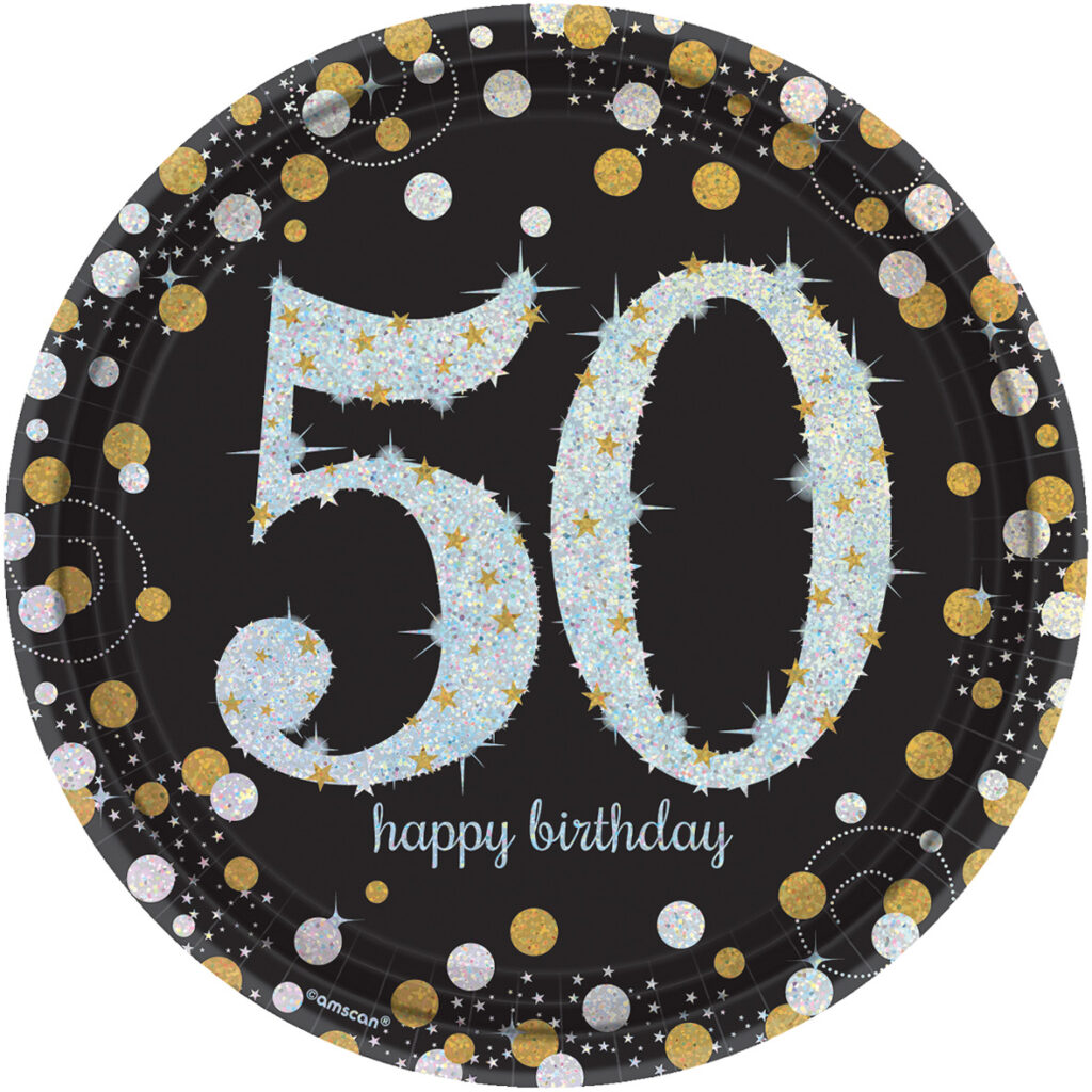 50th birthday plates