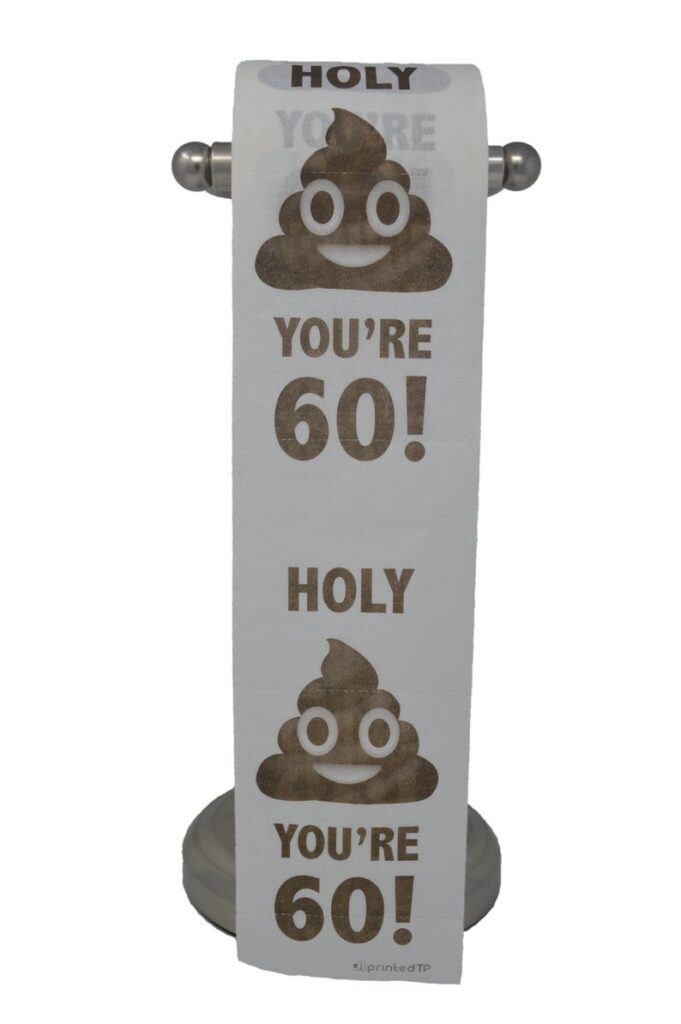 60th birthday toilet paper